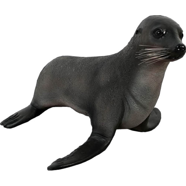 FRPアニマルオブジェ オットセイの赤ちゃん【即納可】置物 動物 おっとせい 動物園 水族館 店舗 カフェ 喫茶店 レストラン 飲食店 インテリア イベント ディスプレイ 実物大 等身大 リアル 【whlny】