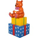 FRPオブジェ 子グマのプレゼントボックス置物 箱 ギフト 店舗 イベント ディスプレイ 実物大 等身大 リアル 【whlny】
