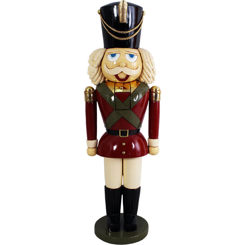 FRPオブジェ ナットクラッカー置物 玩具 くるみ割り人形 兵隊 店舗 カフェ 喫茶店 レストラン 飲食店 インテリア イベント ディスプレイ 実物大 等身大 リアル 【whlny】