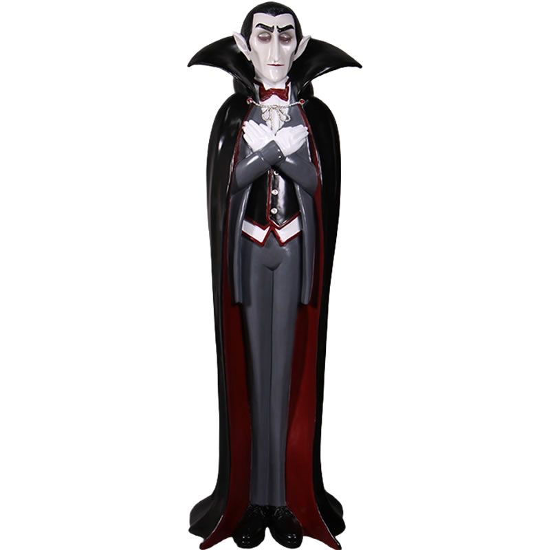 乐天商城 - FRPオブジェ ドラキュラ伯爵188cm置物 吸血鬼 コウモリ ハロウィン 店舗 カフェ 喫茶店 レストラン 飲食店 インテリア イベント ディスプレイ 実物大 等身大 リアル 等身大フィギュア 【whlny】