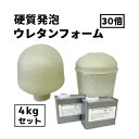 【硬質発泡ウレタン】【4kgセット】30倍発泡 2液タイプ【フレンズ ハイフォームHU30】型制作・断熱・剛性アップ・吸音DIY工作などに