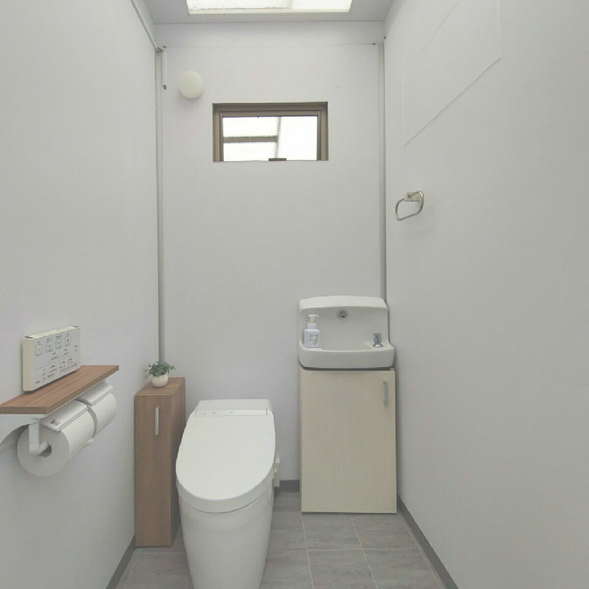 トイレ用 棚付2連紙巻器 ホワイトエルム・棚付...の紹介画像2