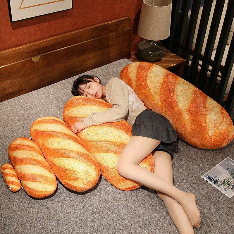 パン型クッション 優しい肌触り 抱き枕 お部屋 枕 ベッド ワンポイント インテリア 雑貨 癒し ピロー dar-bread [2]