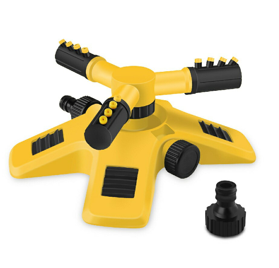 散水 スプリンクラーノズル 360度回転 ノズル 水圧 庭 芝生 ガーデン 水やり 家庭菜園 広範囲 噴水 打ち水 暑さ対策 ホース取付 dar-sprinkler