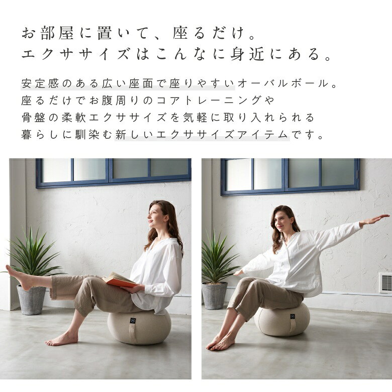 ALINCO クッション型 バランスボール MIVIOS 体幹 エクササイズ 空気入れ付属 お腹...