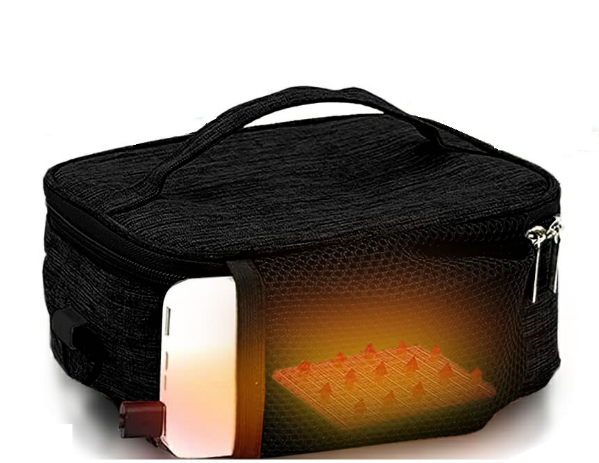 保温 保冷 バッグ USB給電式 2.5L 50度まで加熱 お弁当 温度 保温バッグ 保冷バッグ 買い物 オフィス ..