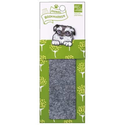 刺繍しおり ANIMAL BOOKMARKER シュナウザー HISAGO ヒサゴ UTN257