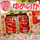 奈良県産　ゆめのかいちご　1パック約270g×2パック