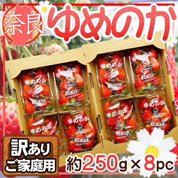 奈良県産　ゆめのか　約250g×8パック　訳ありご家庭用