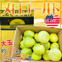 カルフォルニア産 メロゴールド 23〜32玉 約15キロ前後