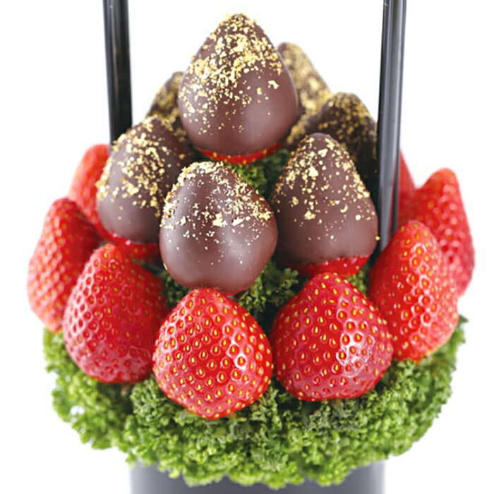 Petit BERRY BERRY(プチベリーベリー黒) フルーツギフト いちご 苺 チョコレート ホワイトデー お祝い サプライズ プレゼント 誕生日 結婚 記念日 結婚祝い インスタ映え 贈り物 スイーツ ケーキ 果物