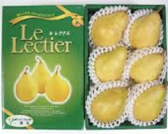 新潟産　高級西洋梨　「ル・レクチェ」　秀品　5玉～7玉（約2キロ）　贈答用【ル レクチェ】【洋梨】北海道・離島地区別途料金550円【12月上旬～中旬頃発送日付指定不可】のサムネイル