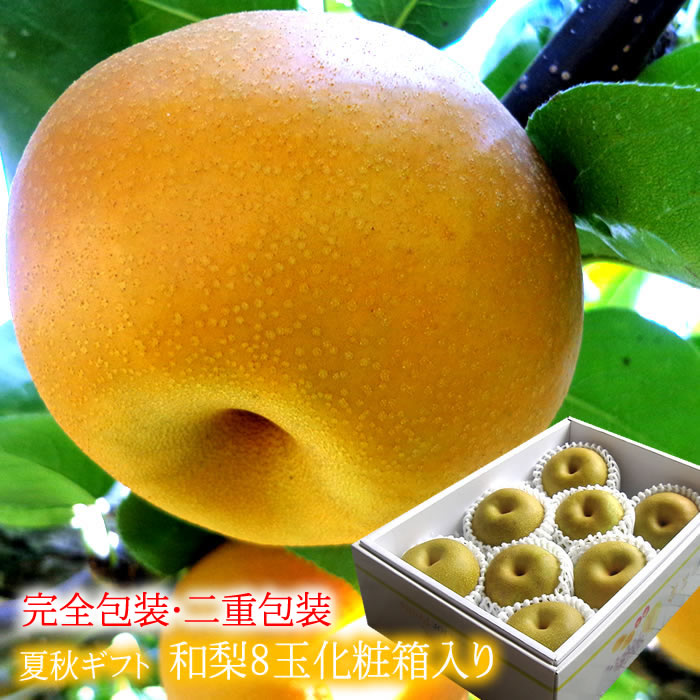 幸水梨 豊水梨 なし ナシ お取り寄せ お中元 梨 残暑お見舞い 梨 暑中お見舞い 梨 フルーツギフト [幸水梨8玉] お中元 暑中お見舞い 残暑お見舞い 夏の贈り物 夏ギフト お世話になった方へ贈り物のサムネイル