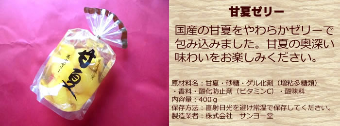 日持ちのするお供え用詰め合わせ お彼岸 法要 お盆 初盆 四十九日 一周忌 三回忌 七回忌 ギフト お供え 御霊前 志 御仏前 満中陰志 フルーツゼリー [甘夏ゼリー3個] 送料無料 あまなつゼリー 甘夏ゼリー