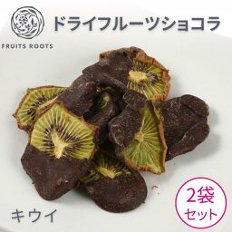 【4/30 23:59まで ポイント5倍】 ドライフルーツ ショコラ チョコレート 掛け キウイ 2袋 有機カカオ 国産 ギフト対応可 フルーツルーツ FRUITSROOTS