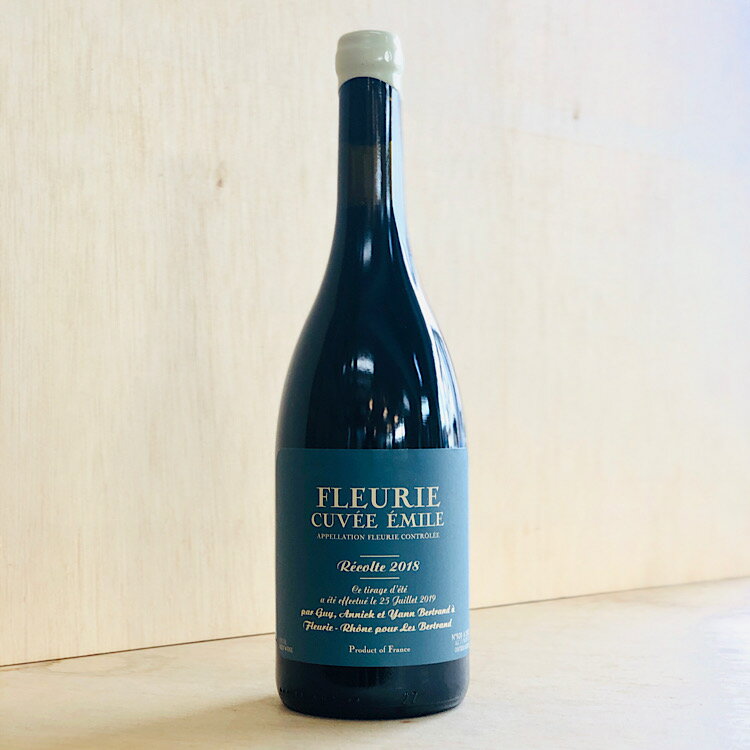 【フランス ボジョレー地区 赤】キュヴェ・エミール 2018年/ヤン・ベルトラン(品種:ガメイ)13%のアルコール度数も程よい甘みが、それを感じさせません。SO...