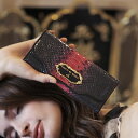 珍しいエナメルパイソンのグラデーション長財布 Daria (ダリア)パイソン ヘビ革 財布 レディース フルッティ ディ ボスコ