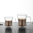 マグ 220/300mL 2個 ペアグラス 縁結び セット 耐熱ガラス シンプル おしゃれ レンジ対応 食洗器対応 プレゼント カップ コーヒーカップ 海外通販