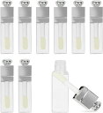 リップチューブ 8個セット リップグロスチューブ リップグロス容器 透明 空チューブ 手作り リップグロス 詰め替えチューブ 化粧品容器 持ち運び便利 出張 旅...