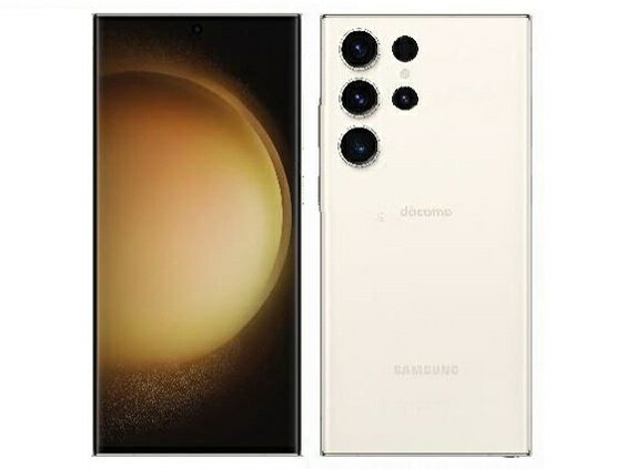 【中古】 Galaxy S23 Ultra SC-52D 256GB グリーン / クリーム SIMフリー 送料無料 あす楽 サムスン Samsung ギャラクシー スマートフォン アンドロイド 本体 シムフリー android Docomo版