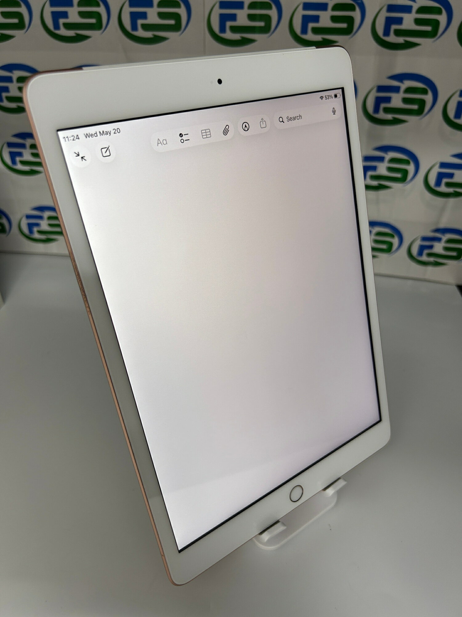 【中古】 iPad 第8世代 Cellular 32GB ゴールド MYMK2J/A A2429 訳あり ヤケ小 - Image 3