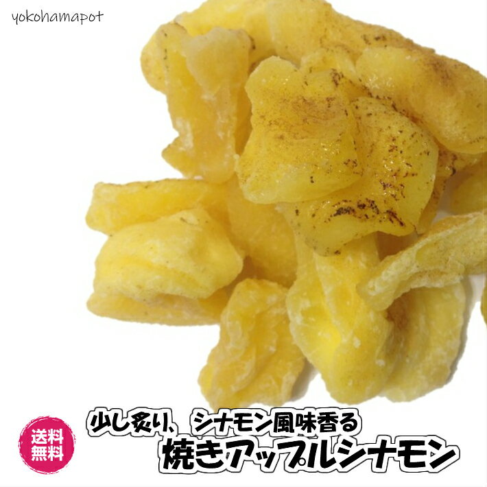 半生焼きアップルシナモン ドライアップル シナモン味500g ドライフルーツ 送料無料（焼きりんご500g）りんご アップル リンゴ チャック袋 業務用 お買い得パックのサムネイル