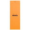 2点以上でメール便送料無料【No.8】ブロック ロディア オレンジ　BLOC RHODIA【7.4×21cm】