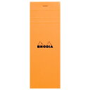 2点以上でメール便送料無料【No.8】ブロック ロディア オレンジ BLOC RHODIA【7.4×21cm】