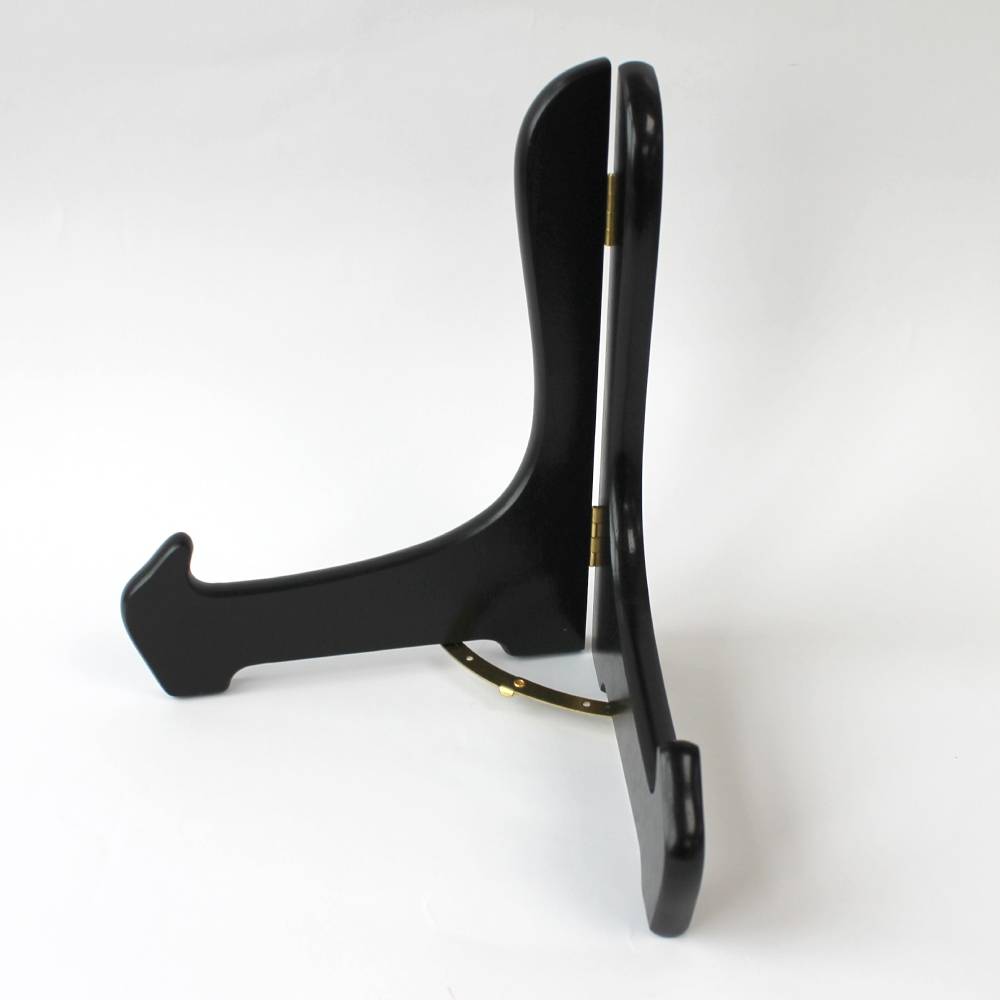 木製黒塗りスタンド ウルトラサイズ 本やノートを立てて飾れるスタンド ラバーウッド