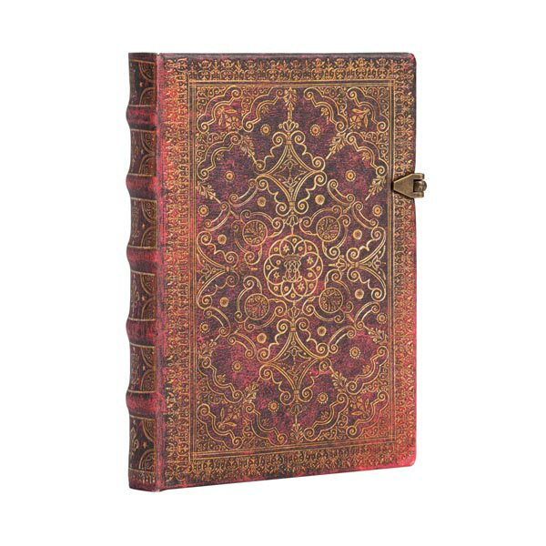 Paperblanks ペーパーブランクス 茜色 ハードカバー ミディサイズ 横罫 母の日 父の日 プレゼント