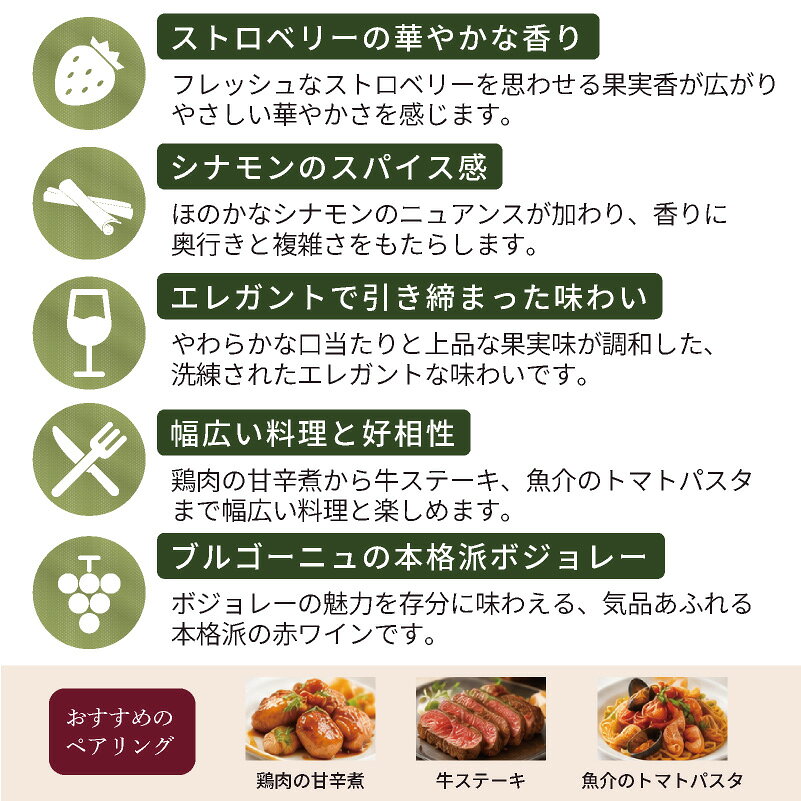 赤ワイン フランス ブルゴーニュ ジュリエナ ドメーヌ・ドゥ・ラ・ヴィエイユ・エグリーズ 2022 ジャン・ロロン 750ml ワイン 酒 アルコール ギフト プレゼント お祝い お中元 お歳暮 クリスマス 誕生日 バレンタイン fsapo-10052527 特急名入れギフト SYMPL サンプル画像3