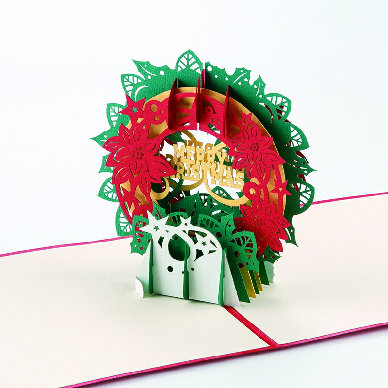 【メール便のみ送料無料】サプライズ ポップアップグリーティングカード クリスマスカード バースデーカード お祝い 就職 進学 合格 誕生日