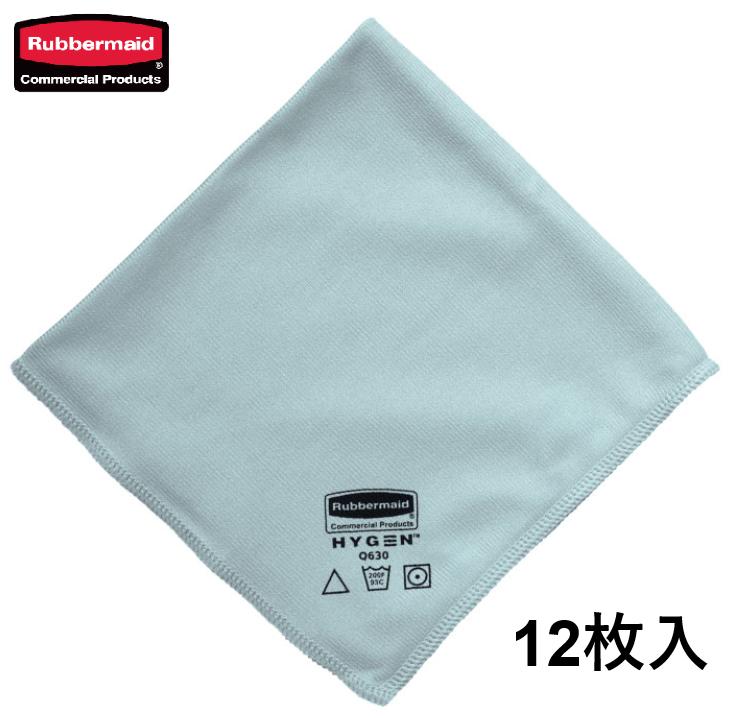 ラバーメイド ガラス/鏡用クロス ブルー 12枚入