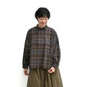 【SALE60 off】綿麻 起毛 チェック ハイネック プルオーバー 【SK8033228】【SUNVALLEY サンバレー】