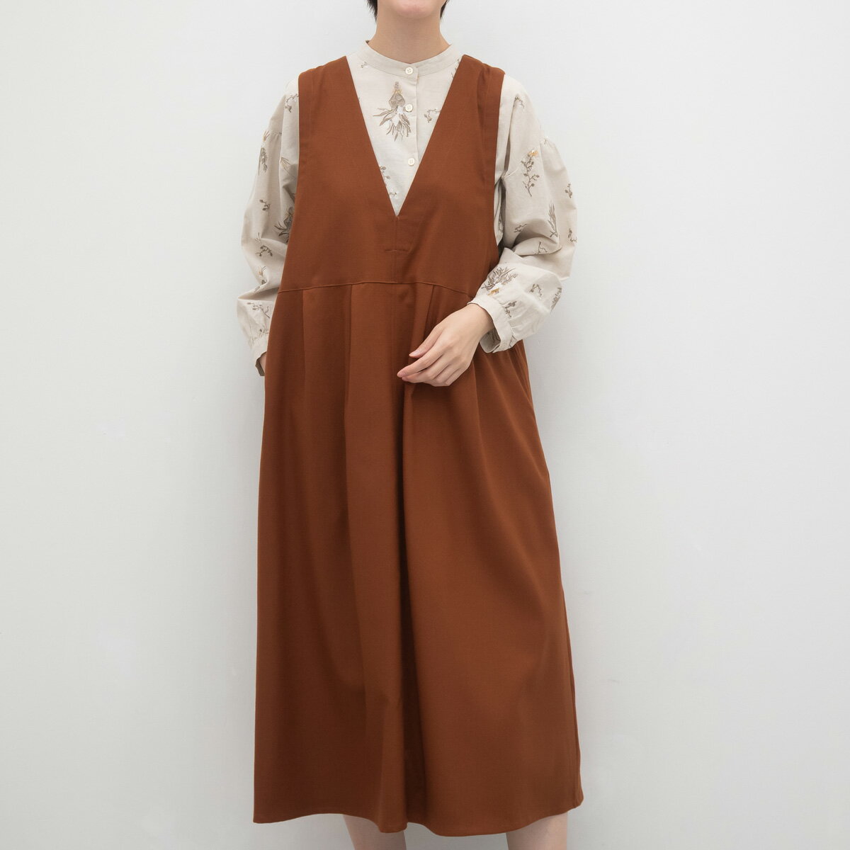 [公式ストア] SUN VALLEY サンバレー / TRツイル ストレッチ 2WAY ジャンパースカート