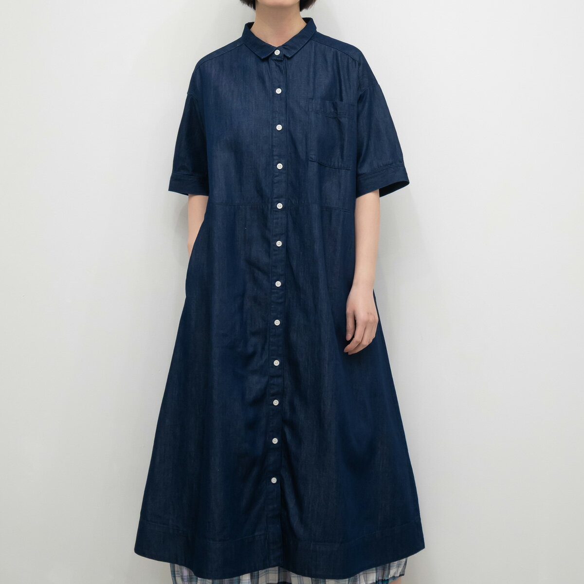 Rakuten - [公式ストア] SUN VALLEY サンバレー / 5.3oz コットン テンセル デニム 切替 ワンピース