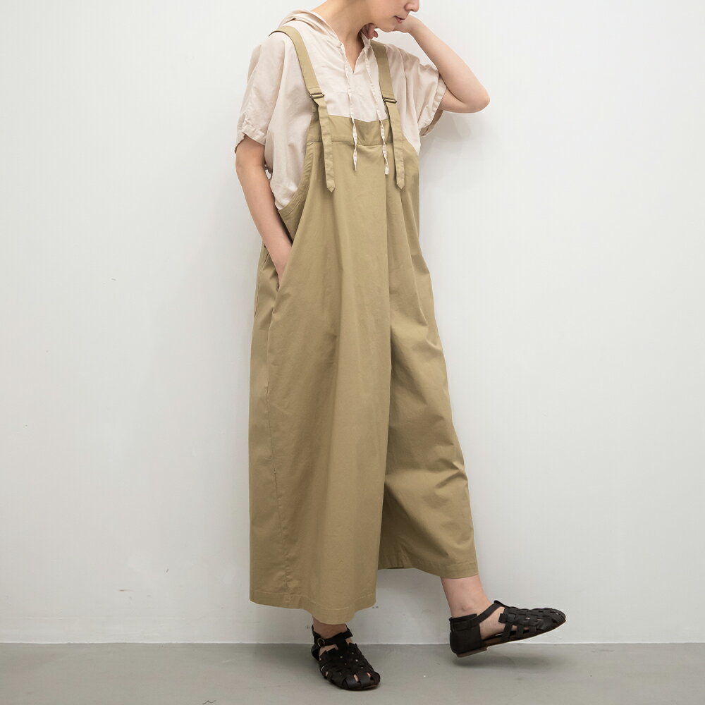 【SALE50%off】[公式ストア] SUN VALLEY サンバレー / コットン 平織 ストレッチ サロペット