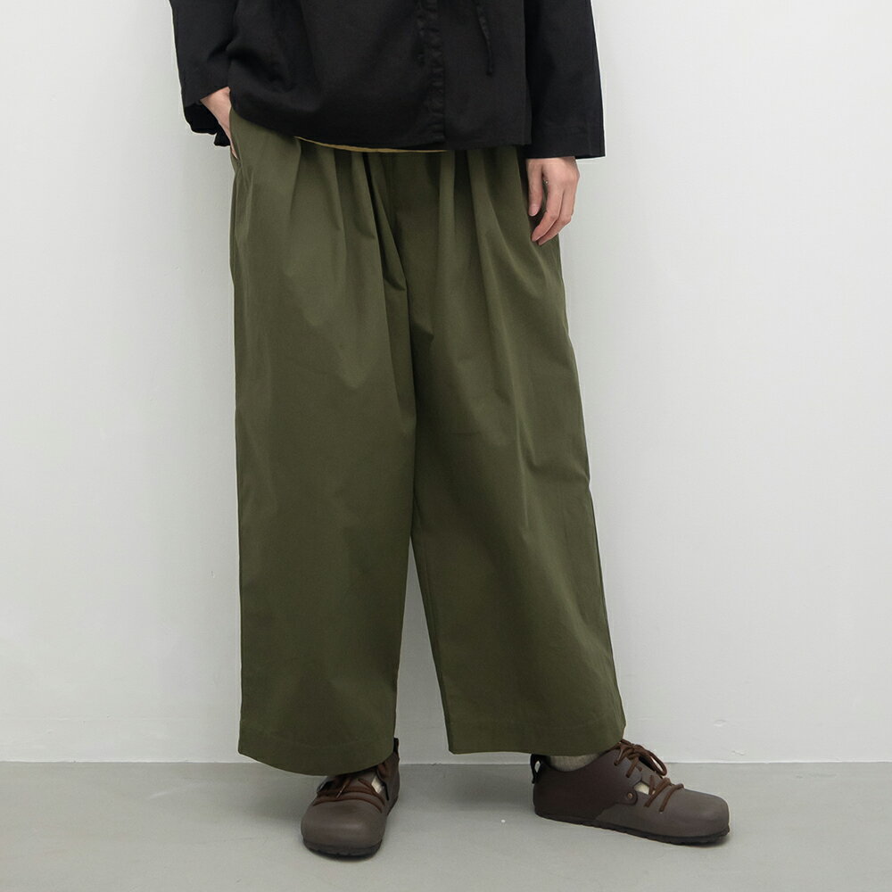 【SALE50%off】[公式ストア] tukuroi by SUN VALLEY ツクロイ / コットン馬布 ピーチ起毛 ワイドパンツ