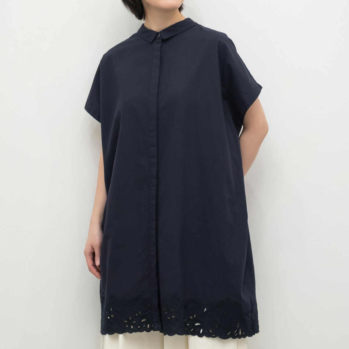 樂天商城 - [公式ストア] tukuroi by SUN VALLEY ツクロイ / コットン スカラップ 刺繍 2WAY チュニック