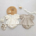 赤ちゃんセットアップ チェックセットアップ レースブルマセットアップ ベビーブルマ ベビー服 女の子 海外子ども服 ベビーセットアップ 赤ちゃん ベビーロンパース かぼちゃパンツ プチプラ子ども服 お食い初め お宮参り 100日 結婚式