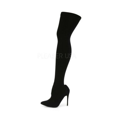 PLEASER【取り寄せ】プリーザー・カートリーピンヒールニーハイブーツ/品番:COURTLY-3005/COURTLY3005/13cmヒール/小さいサイズ/大きいサイズ/レディース/メンズ/女装/男性用/ポールダンス/ダンス/女王様/靴/ピンヒール/ハイヒール/ブラック/黒