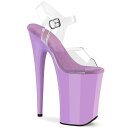 PLEASER【取り寄せ】プリーザー・超厚底プラットフォームサンダル/品番:INFINITY-908/INF908/23cmヒール/ヒールサンダル/レディース/コスプレ/ドレス/キャバ嬢/ポールダンス/衣装/ピンヒール/ハイヒール/アンクルストラップサンダル/撮影会/フェティッシュ/ラベンダー/薄紫
