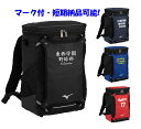 ★2個以上割引あり★≪チーム名、番号、個人名入り≫ミズノmizunoミズノ野球チームバッグTEAM BAG「バックパックM」1FJDB021