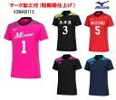 ≪3ヶ所マーク付き≫mizunoミズノジュニア /メンズ/レディース/ユニセックス バレーボール ユニフォーム「半袖ゲームシャツ」 V2MAB113