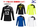 ≪3ヶ所マーク付き≫mizunoミズノジュニア /メンズ/レディース/ユニセックス バレーボール ユニフォーム「長袖ゲームシャツ」 V2MAB121
