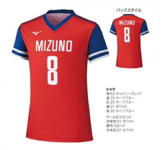 ≪4か所マーク昇華プリント≫ミズノバレーボール用≪デザインプリントオーダースタン...