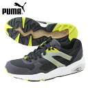 訳あり≪1足限り 25.5cm≫【全国送料無料】PUMA プーマ ランニング シューズ スニーカー「R698 モダン ヘリテージ/ペリスコープ×ペリスコープ×ブラック」359286-03