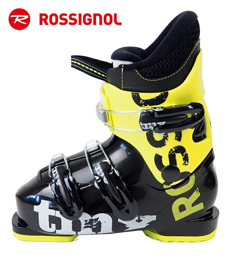 ROSSIGNOL(ロシニョール)ジュニア用スリーバックルスキーブーツ「TMX J3」(ブラック×イエロー）RBH5110