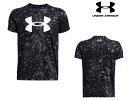 【30%off】アンダーアーマー(UNDER ARMOUR)ジュニア用Tシャツ「31テックビッグロゴプリントTシャツ」ブラック1363278