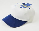 ≪50％off≫ゼットZETTジュニア用野球帽子メッシュ「ベースボールキャップ」ホワイト×ロイヤルブルーBH156J(ジュニアフリー）